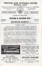 Tooting & Mitcham United v Dulwich Hamlet