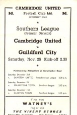 Cambridge United v Guildford City