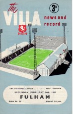 Aston Villa v Fulham