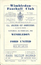 Wimbledon v Ford United