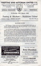 Tooting & Mitcham United v Maidstone United