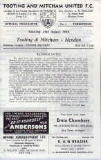 Tooting & Mitcham United v Hendon