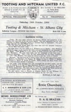 Tooting & Mitcham United v St Albans City