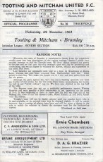 Tooting & Mitcham United v Bromley
