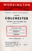 Workington v Colchester United