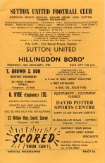Sutton United v Hillingdon Borough