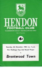 Hendon v Brentwood Town