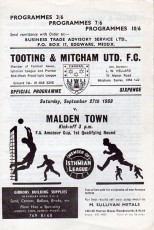 Tooting & Mitcham United v Malden Town