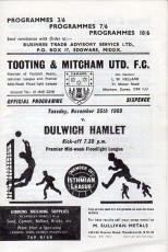 Tooting & Mitcham United v Dulwich Hamlet
