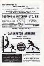 Tooting & Mitcham United v Carshalton Athletic