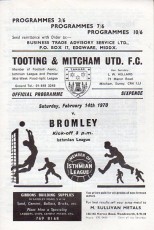 Tooting & Mitcham United v Bromley