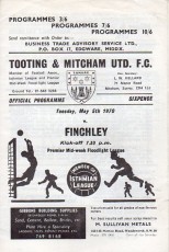 Tooting & Mitcham United v Finchley
