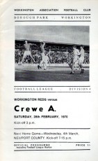 Workington v Crewe Alexandra