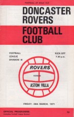 Doncaster Rovers v Aston Villa