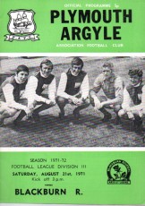 Plymouth Argyle v Blackburn Rovers