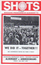 Aldershot Town v Airdrieonians
