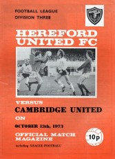 Hereford United v Cambridge United