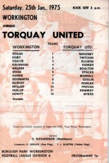 Workington v Torquay United