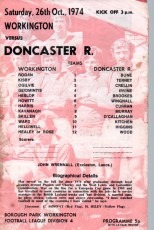 Workington v Doncaster Rovers