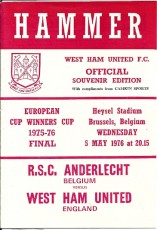 West Ham United v Anderlecht
