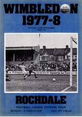 Wimbledon v Rochdale