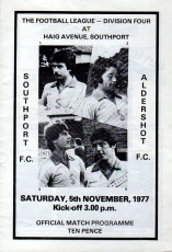 Southport v Aldershot Town
