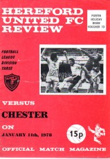 Hereford United v Chester City