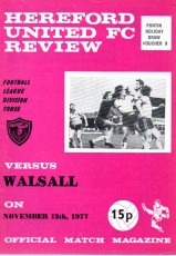 Hereford United v Walsall