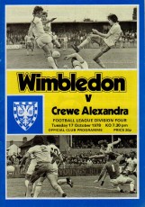 Wimbledon v Crewe Alexandra