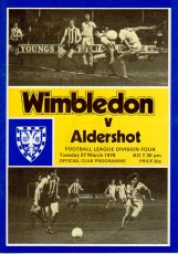 Wimbledon v Aldershot Town