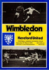Wimbledon v Hereford United