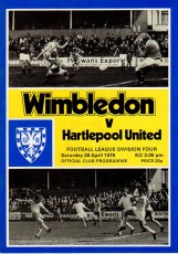 Wimbledon v Hartlepool United
