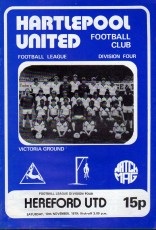 Hartlepool United v Hereford United