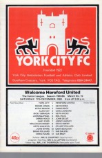 York City v Hereford United