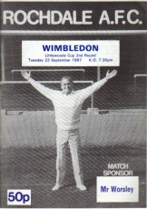 Rochdale v Wimbledon