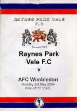 Raynes Park Vale v AFC Wimbledon
