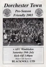 Dorchester Town v AFC Wimbledon