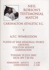 Carshalton Athletic v AFC Wimbledon