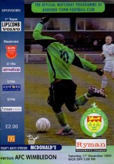 Ashford Town v AFC Wimbledon