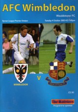 AFC Wimbledon v Wealdstone