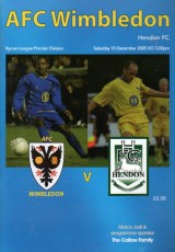 AFC Wimbledon v Hendon