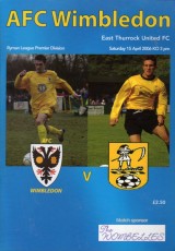 AFC Wimbledon v East Thurrock United