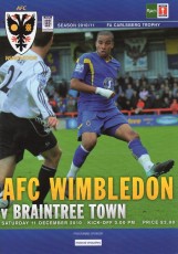 AFC Wimbledon v Braintree Town