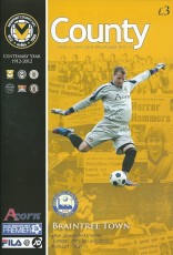Newport County v Braintree Town