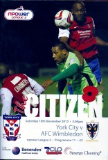 York City v AFC Wimbledon