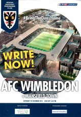 AFC Wimbledon v Mansfield Town