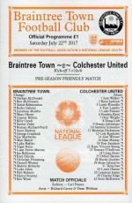 Braintree Town v Colchester United