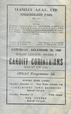 Llanelli v Cardiff Corinthians