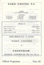 Ford United v Dagenham
