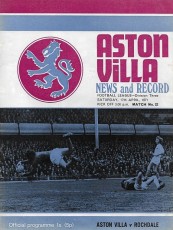 Aston Villa v Rochdale